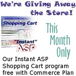 We're giving away the store -- when you sign up for an Annual Commerce Plan!
